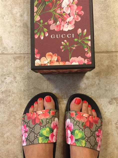 fake floral gucci slides|gucci floral slides dupe.